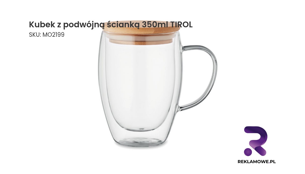 Kubek z podwójną ścianką TIROL o pojemności 350ml