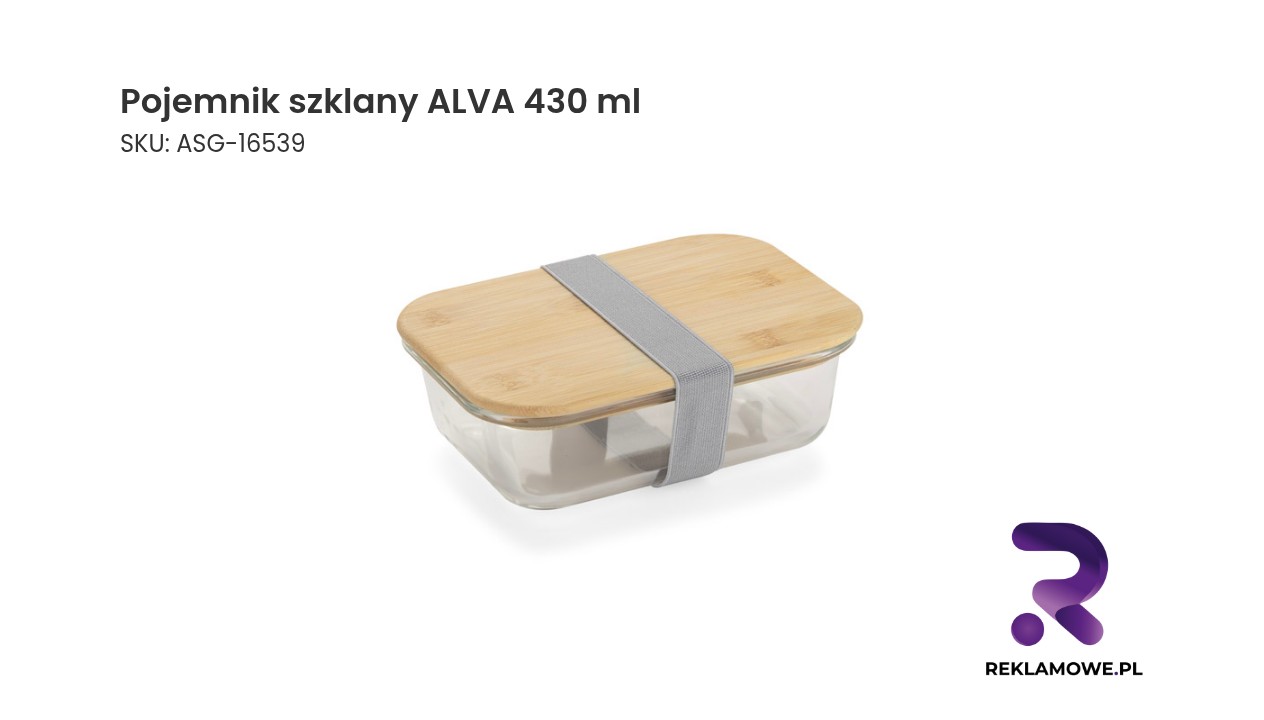 Pojemnik szklany ALVA o pojemności 430 ml