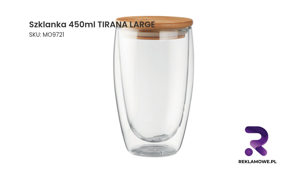 Szklanka TIRANA LARGE o pojemności 450 ml