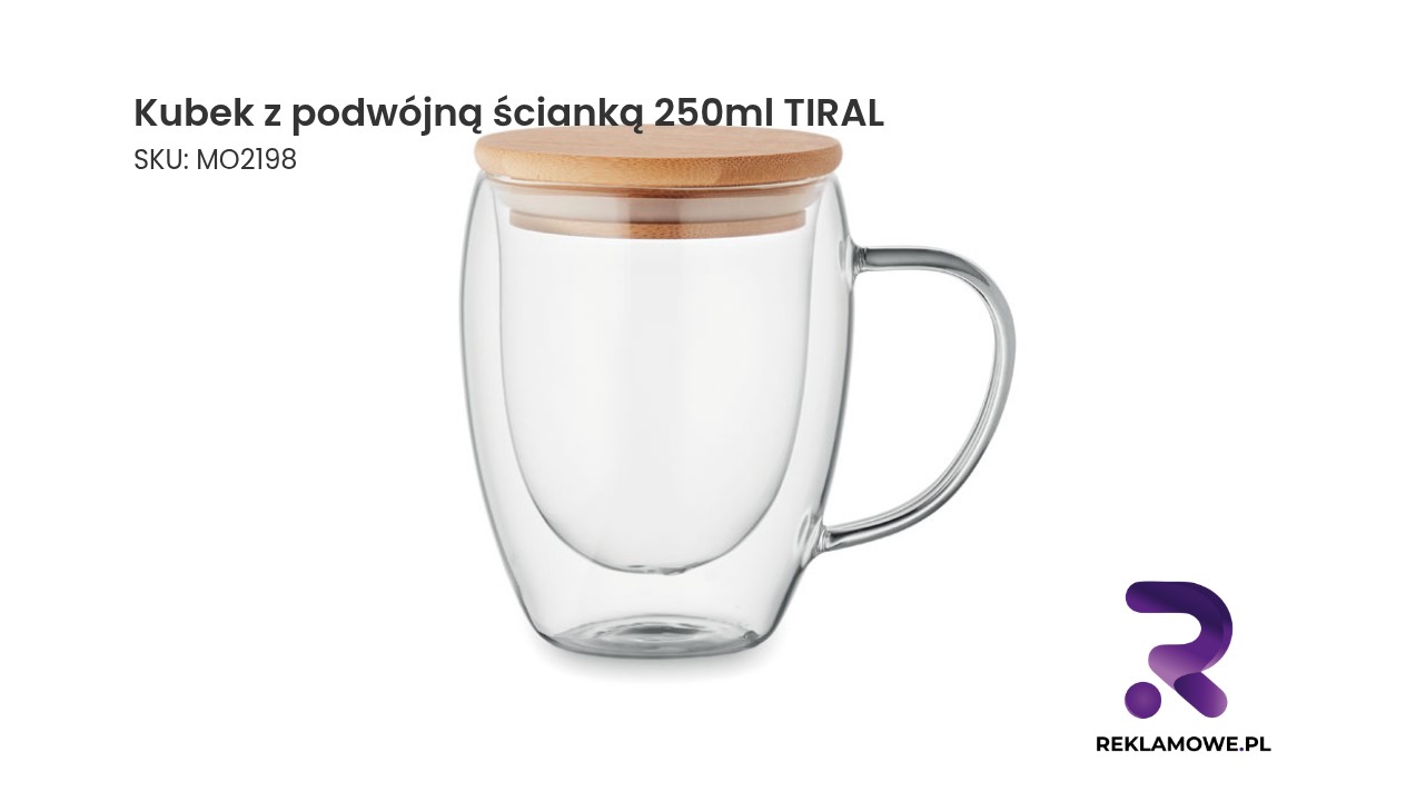 Kubek z podwójną ścianką 250ml TIRAL Kubek z podwójną ścianką 250 ml TIRAL – nowoczesny kubek termiczny