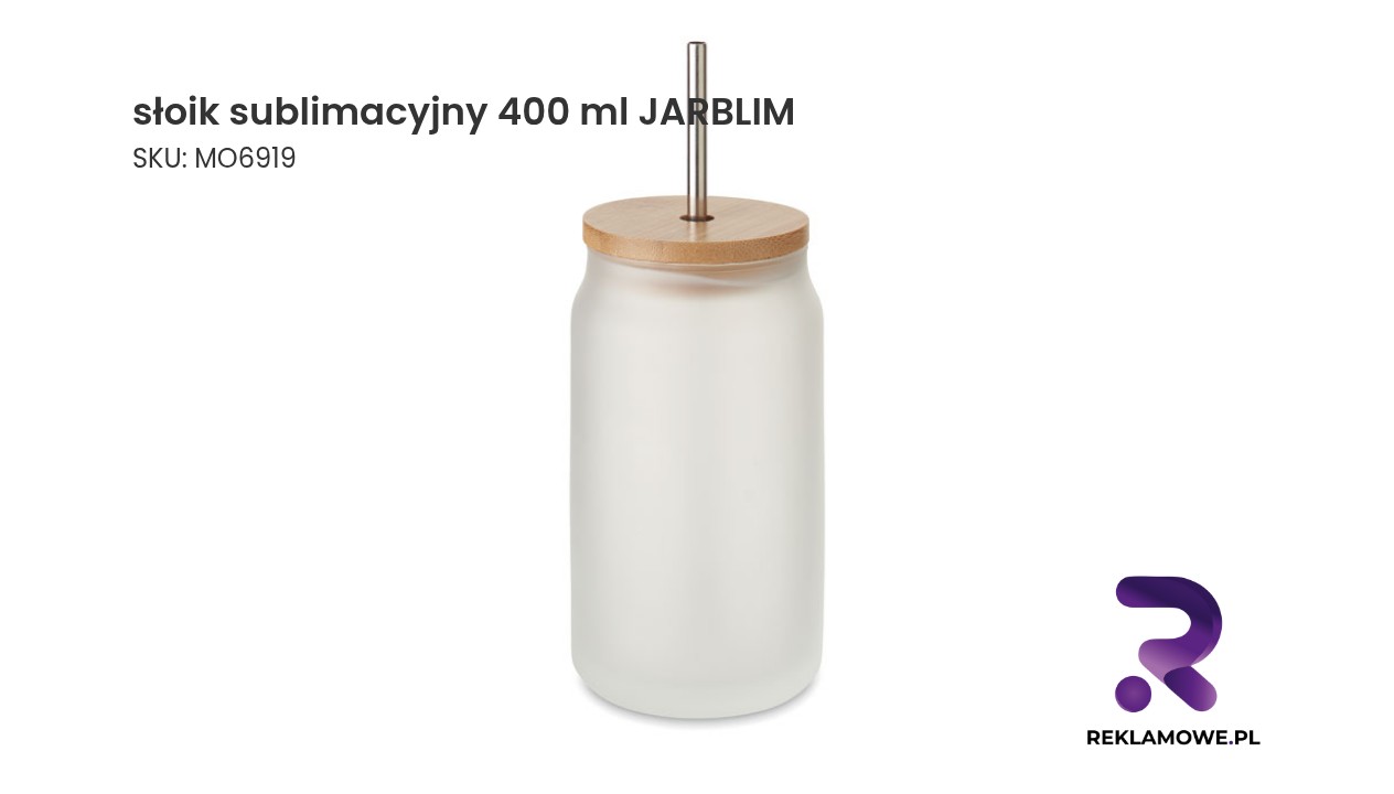słoik sublimacyjny 400 ml JARBLIM Słoik sublimacyjny o pojemności 400 ml marki JARBLIM