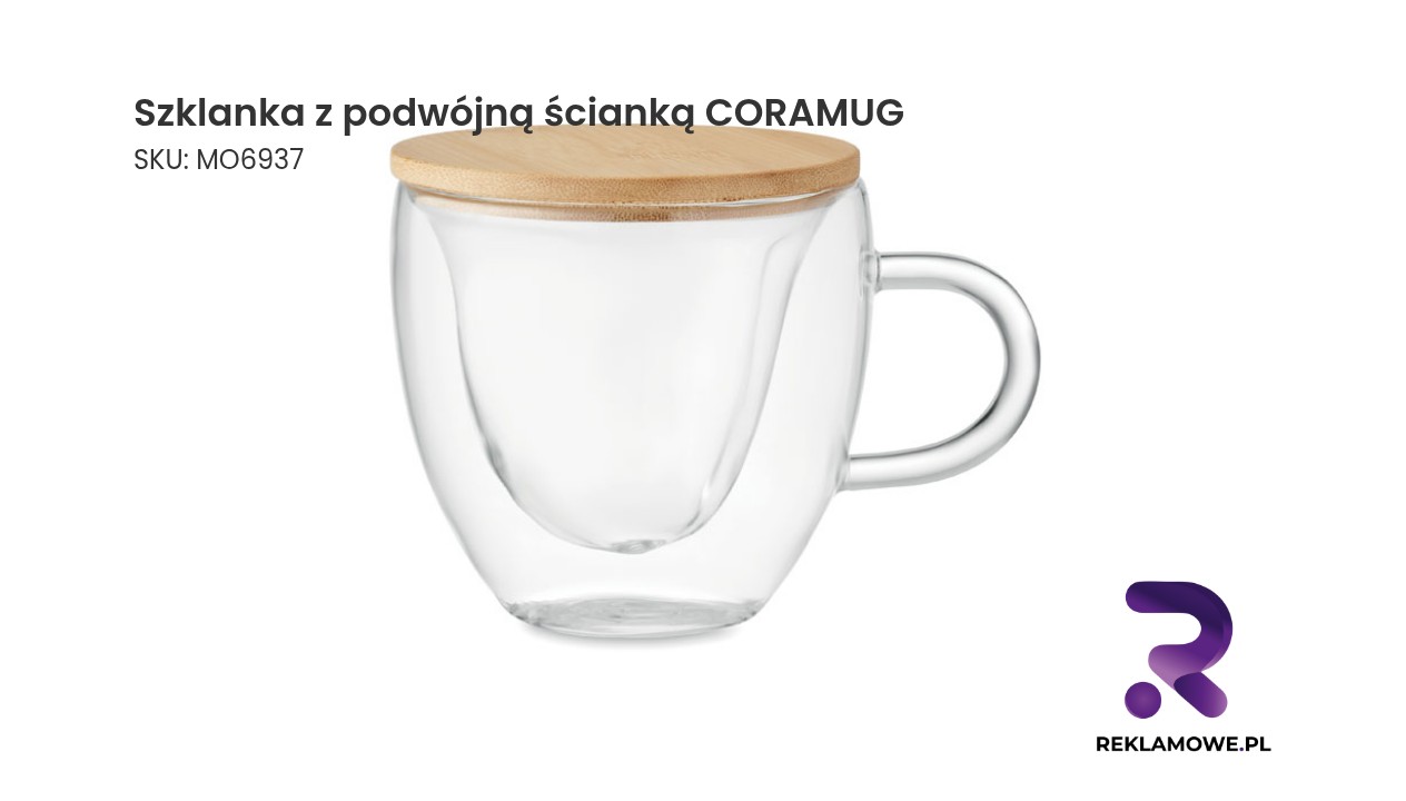 Szklanka z podwójną ścianką CORAMUG do kawy i herbaty