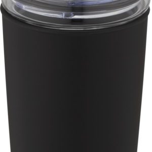 Szklany kubek Bello o pojemności 420 ml z zewnętrzną ścianką z plastiku z recyklingu 10067501