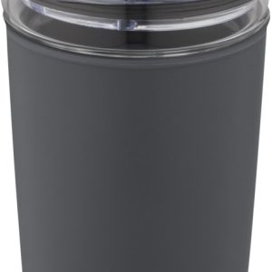 Szklany kubek Bello o pojemności 420 ml z zewnętrzną ścianką z plastiku z recyklingu 10067501